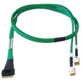 Kabel 1x SlimSAS SFF-8654 auf 2x SFF-8643 1m Bild 1