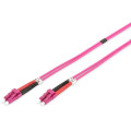 DIGITUS LWl LC Duplex Kabel 50/125µm OM4 pink 3.0m Bild 1