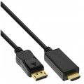InLine DisplayPort zu HDMI Kabel schwarz 2,0m Bild 1
