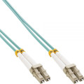 InLine LWL LC Duplex Kabel 50/125µm OM3 türkis 0,5m Bild 1