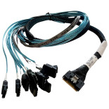 Broadcom SAS3 Kabel SFF-8654 auf 8x SATA 1m