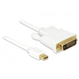 Delock Mini DisplayPort zu DVI-D Kabel weiß 2.0m