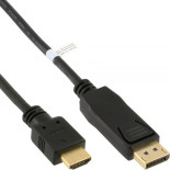 InLine DisplayPort zu HDMI  Kabel schwarz 5,0m