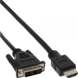 InLine HDMI zu DVI-D Kabel schwarz  2,0m
