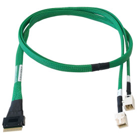 Kabel 1x SlimSAS SFF-8654 auf 2x SFF-8643 1m kaufen