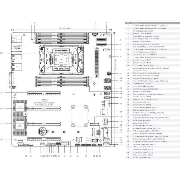 ASRock Rack Server Mainboard SPC741D8-2L2T Bild 5