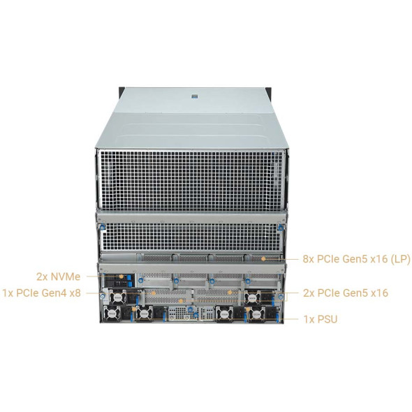 ASUS GPU Server Blackwell HGX B200 ESC NB8-E11 Bild 5