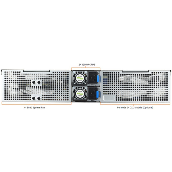 ASUS Multi Node Server RS520QA-E13-RS8U AMD EPYC™ Bild 4