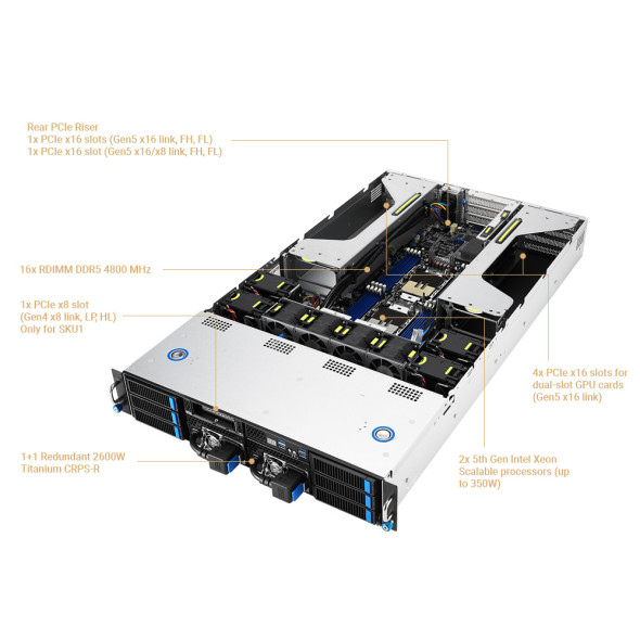 ASUS GPU Server ESC4000-E11 Intel Xeon Scalable Bild 6