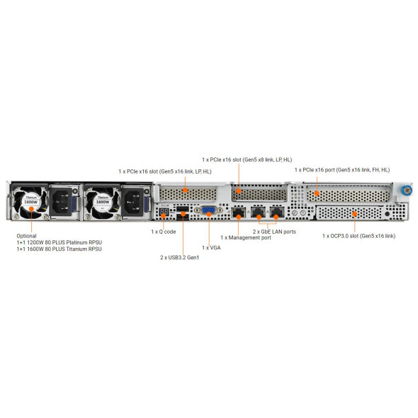 Asus Server Barebone RS500A-E12-RS12U Bild 5