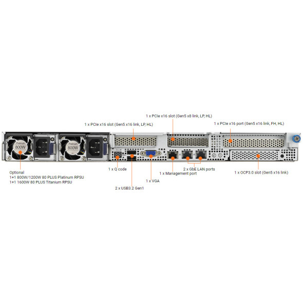 Asus Server Barebone RS500A-E12-RS4U/1G Bild 5
