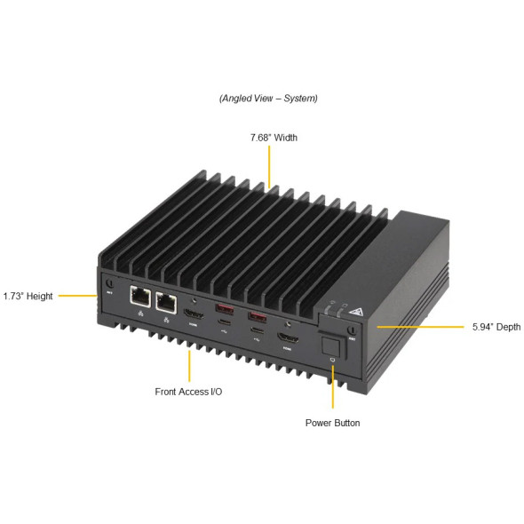 Supermicro Industrie PC embedded lüfterlos Intel Core i5 Gen12 1.6 Ghz Bild 2