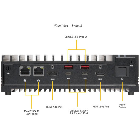 Supermicro Industrie PC embedded lüfterlos Intel Core i7 Gen12 1.8 Ghz Bild 3
