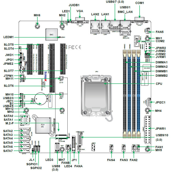Supermicro Server Mainboard X13SCL-F Bild 3