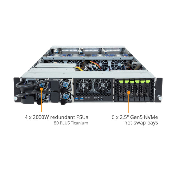 GIGABYTE XV24-AX0 GPU Server Intel Xeon 6900 Bild 4