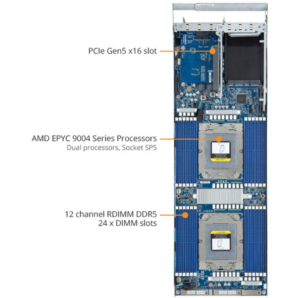 Gigabyte H273-Z82-AAW1 Rev. 3.x Multi-Node Rack Server Barebone Bild 6