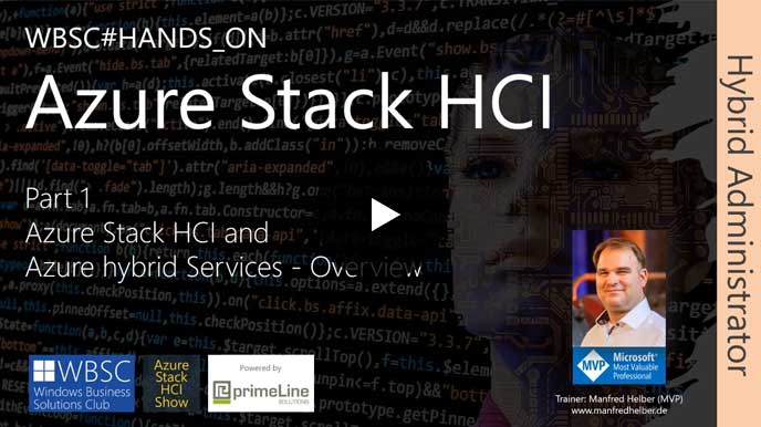 Azure Stack HCI Hybrid Administrator Workshop