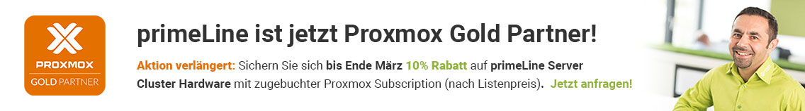 Promox Server Systeme im Angebot. 10% auf alle Proxmox Systeme mit Proxmox Subscription.