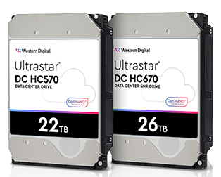 Ultrastar DC 22 und 26 Terabyte Festplatten