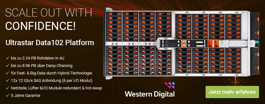 Western Digital JBOD Storage Platform Lösungen