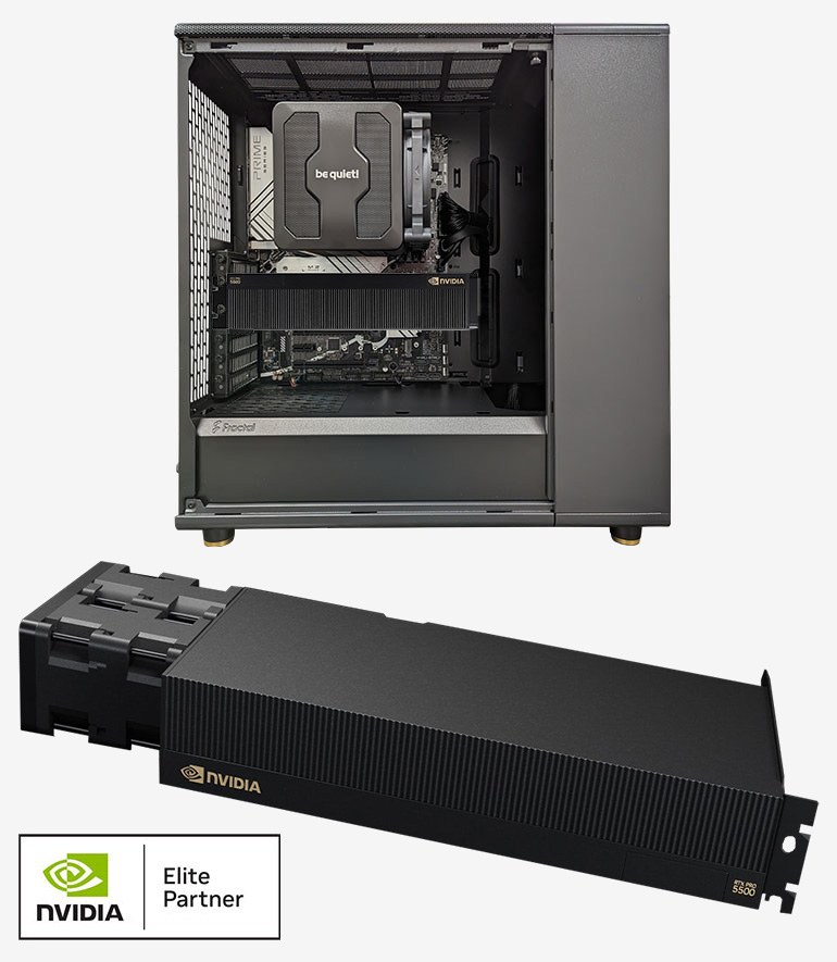 primeLine GPU Workstation mit PNY NVIDIA RTX PRO 5000 Blackwell