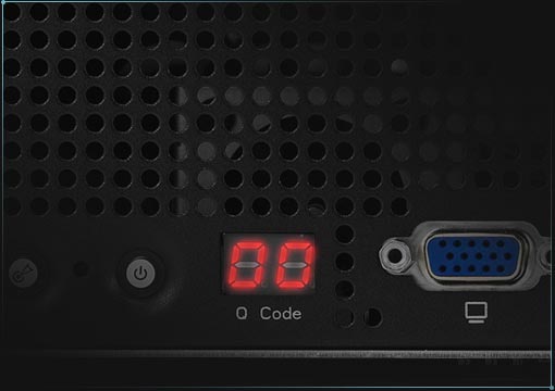 ASUS ESC8000A-E11 GPU RTX Server Frontseitige Q-Code-Anzeige